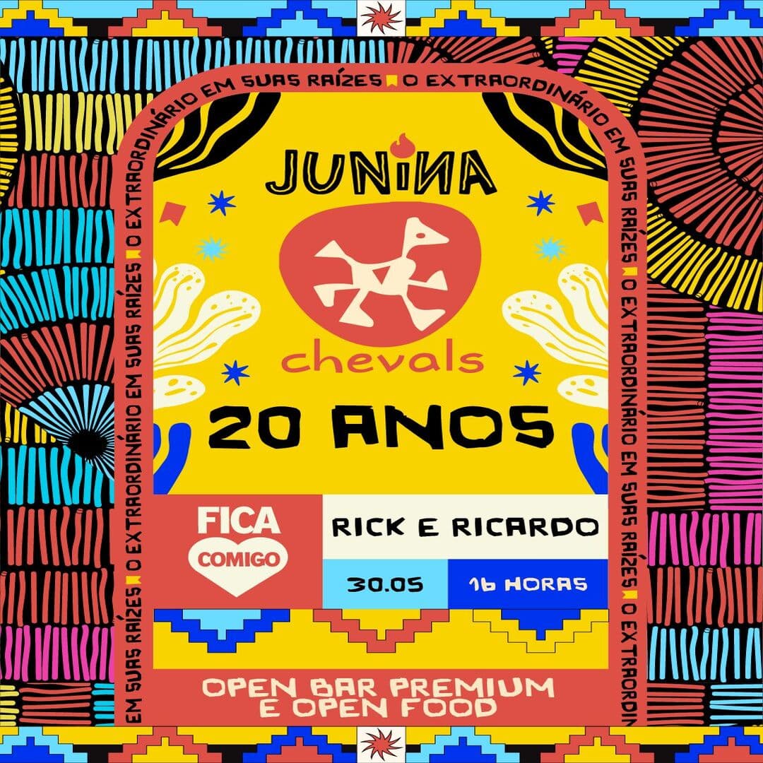 JUNINA CHEVALS OPEN BAR E OPEN FOOD BH 2026
