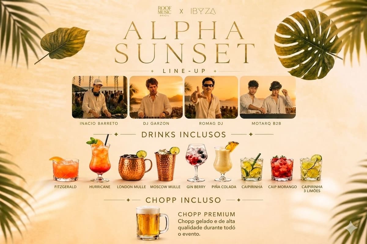 Alpha Sunset Full Open Bar Premium